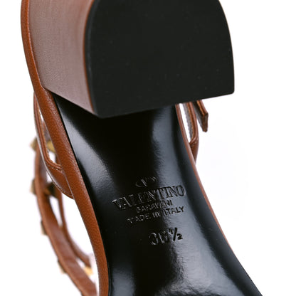 Valentino Garavani Nappa Rockstud Flair Ankle Wrap 80mm Sandals 36.5 Selleria 5 of 5