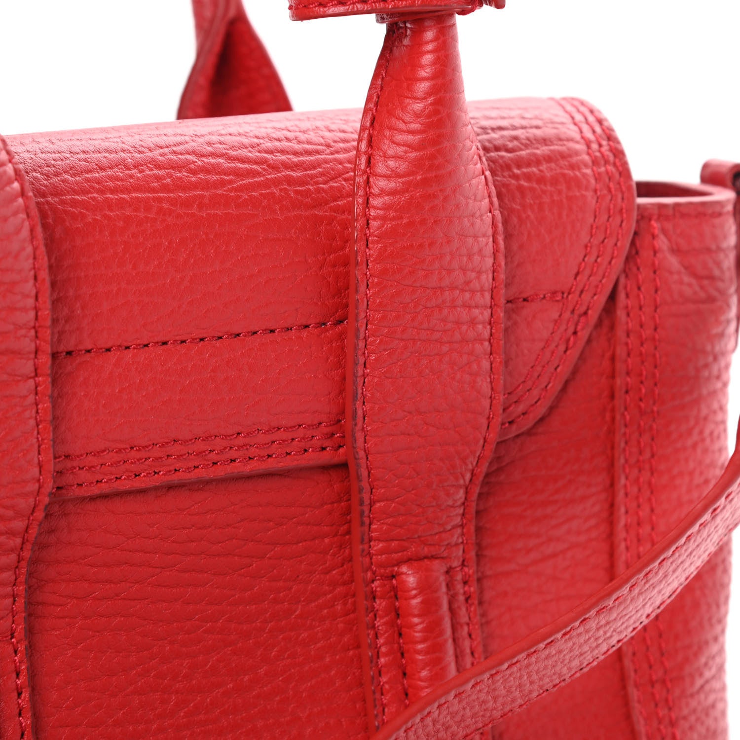3.1 Phillip Lim Textured Calfskin Mini Pashli Satchel Red 12 of 12