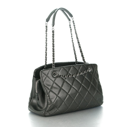 Chanel Caviar Quilted Timeless CC Tote Dark Silver 3 of 7