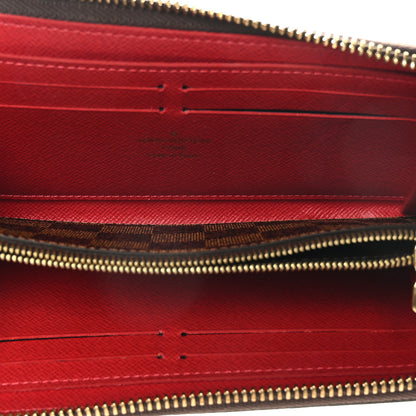 Louis Vuitton Damier Ebene Clemence Wallet Cherry 5 of 7