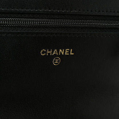 Chanel Lambskin Quilted Chanel 19 Wallet On Chain WOC Black 6 of 12