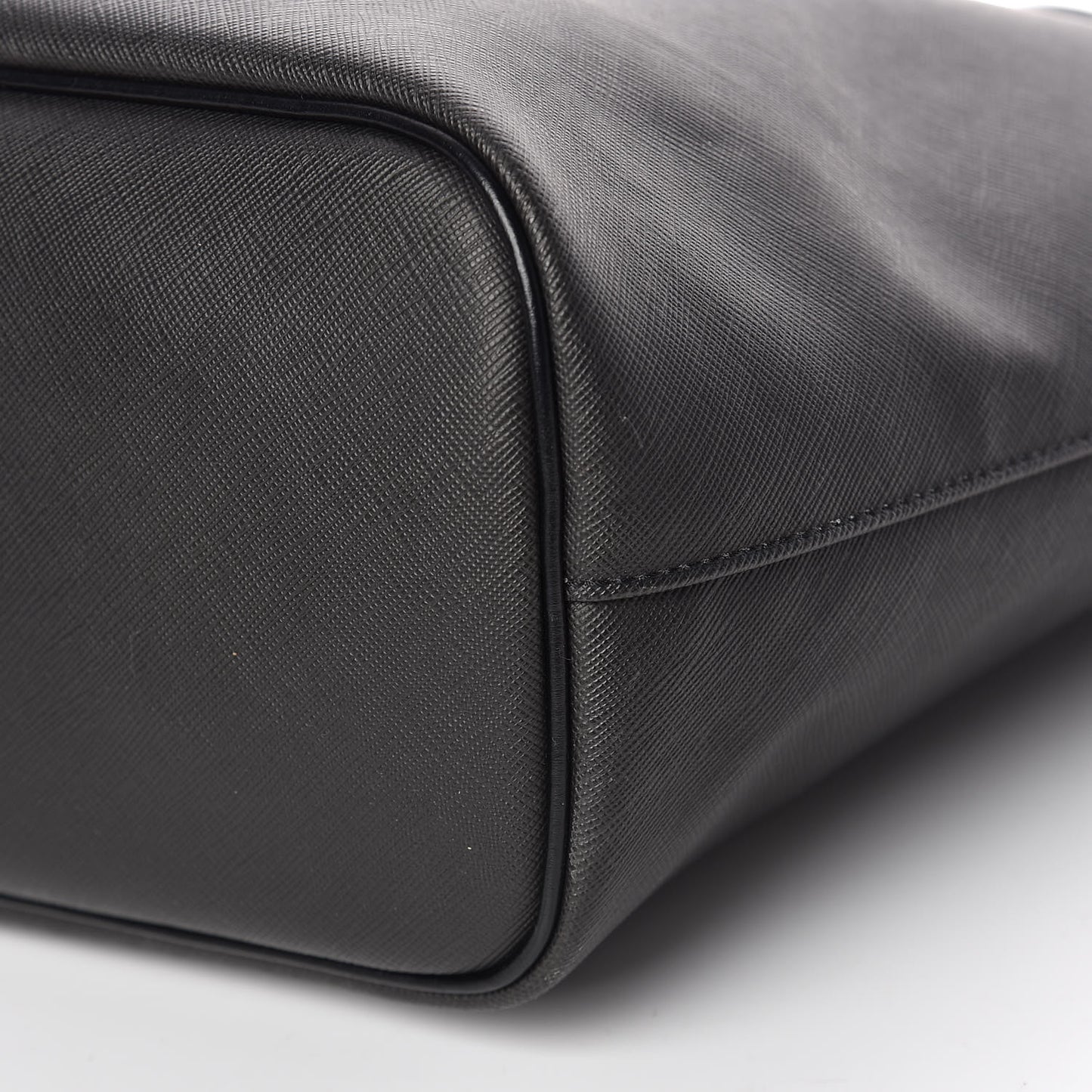 Textured Coated Canvas Rottweiler Print Medium Antigona Tote Black