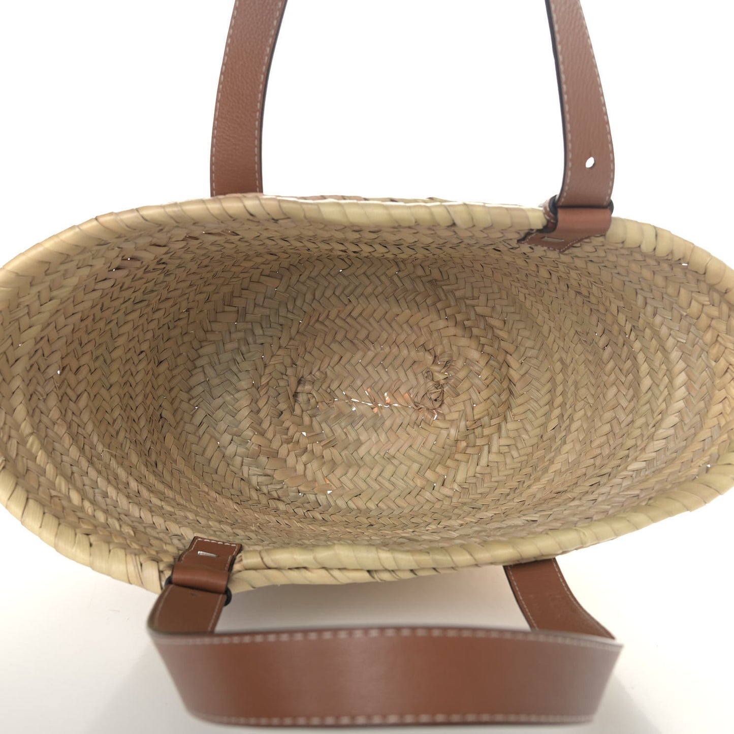 Raffia Basket Tote Bag Natural Tan