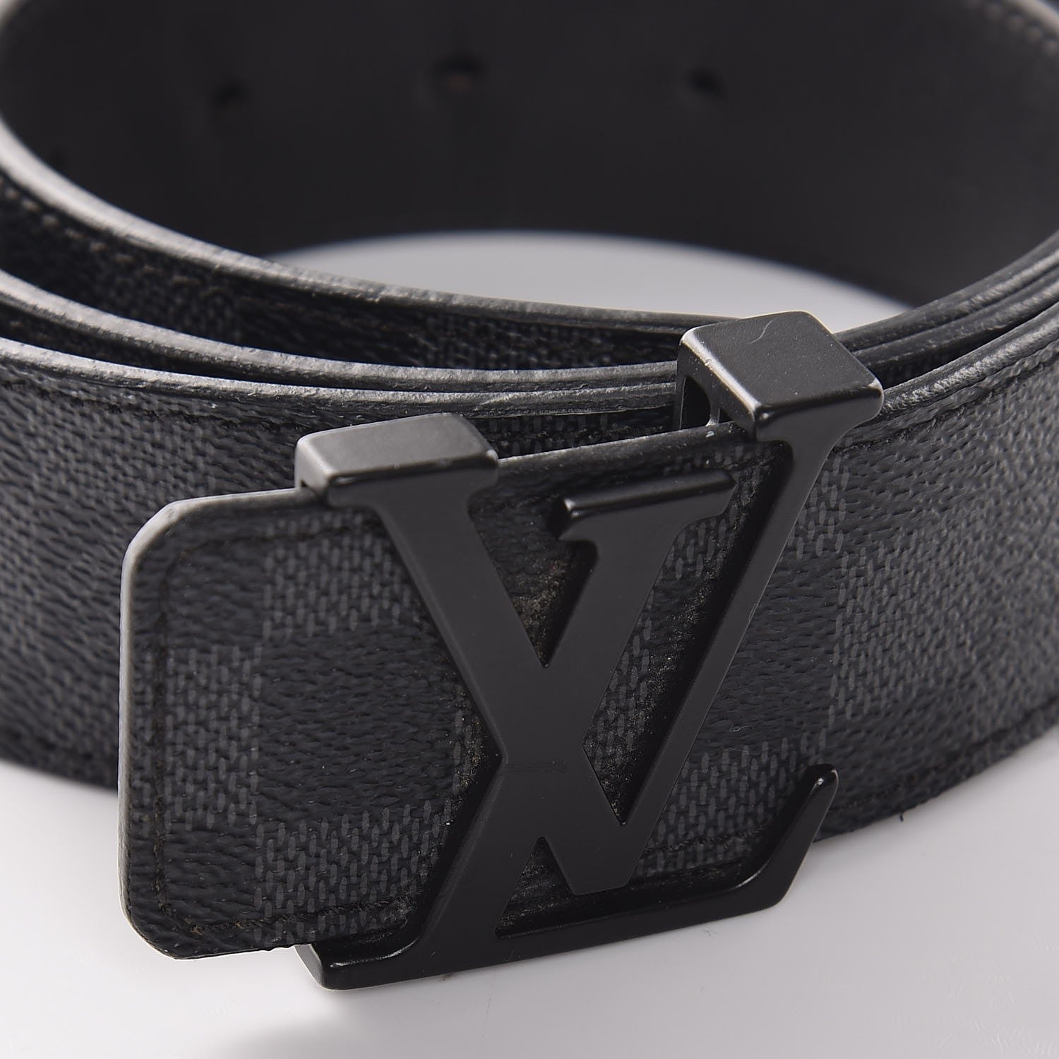 Louis Vuitton Damier Graphite 40mm LV Initiales Belt 100 40 8 of 8