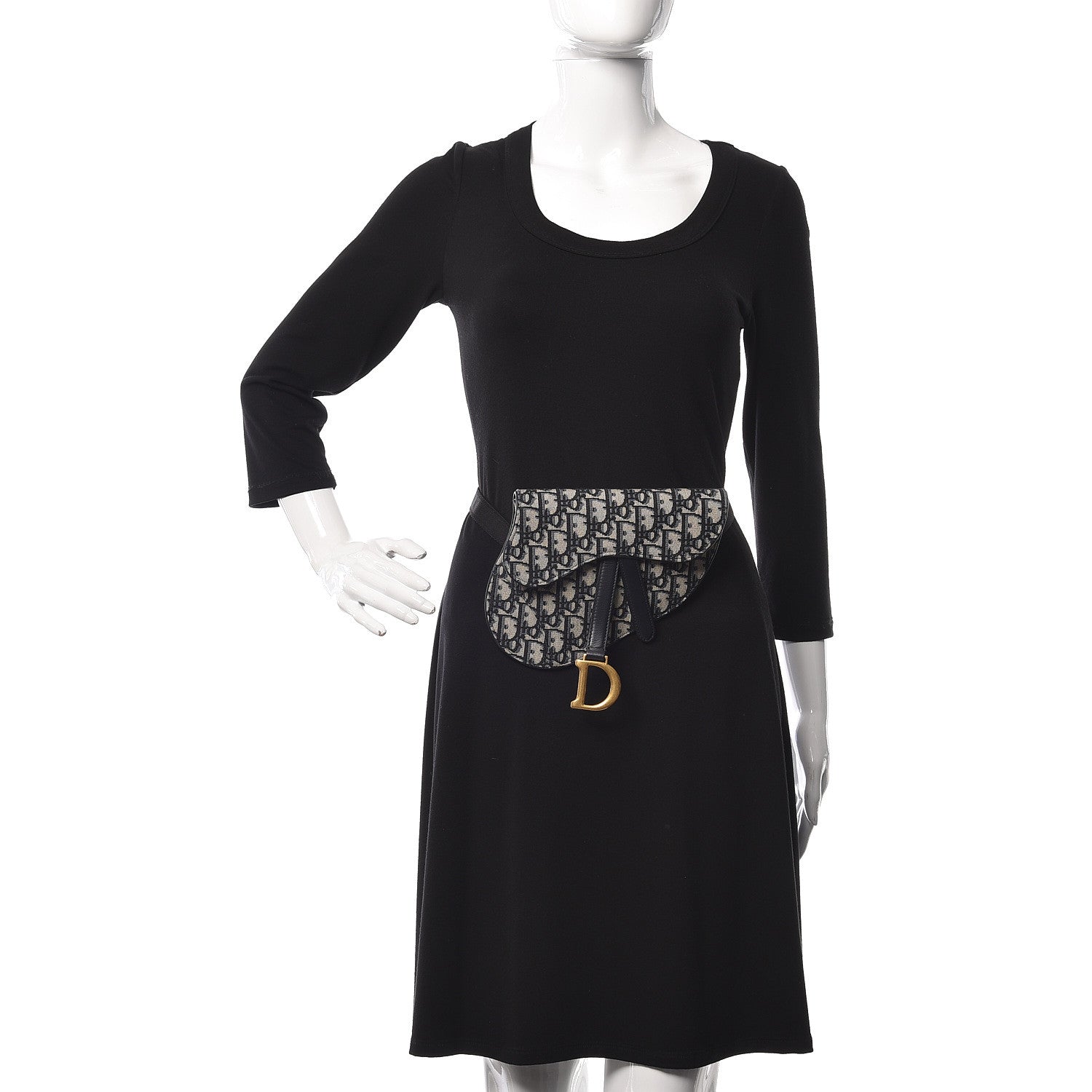 Christian Dior Oblique Saddle Belt Bag Blue 2 of 14