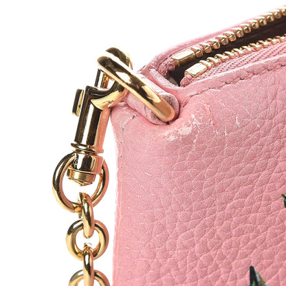 Dolce & Gabbana Grained Calfskin Painted Rose Crossbody Rosa 12 of 12