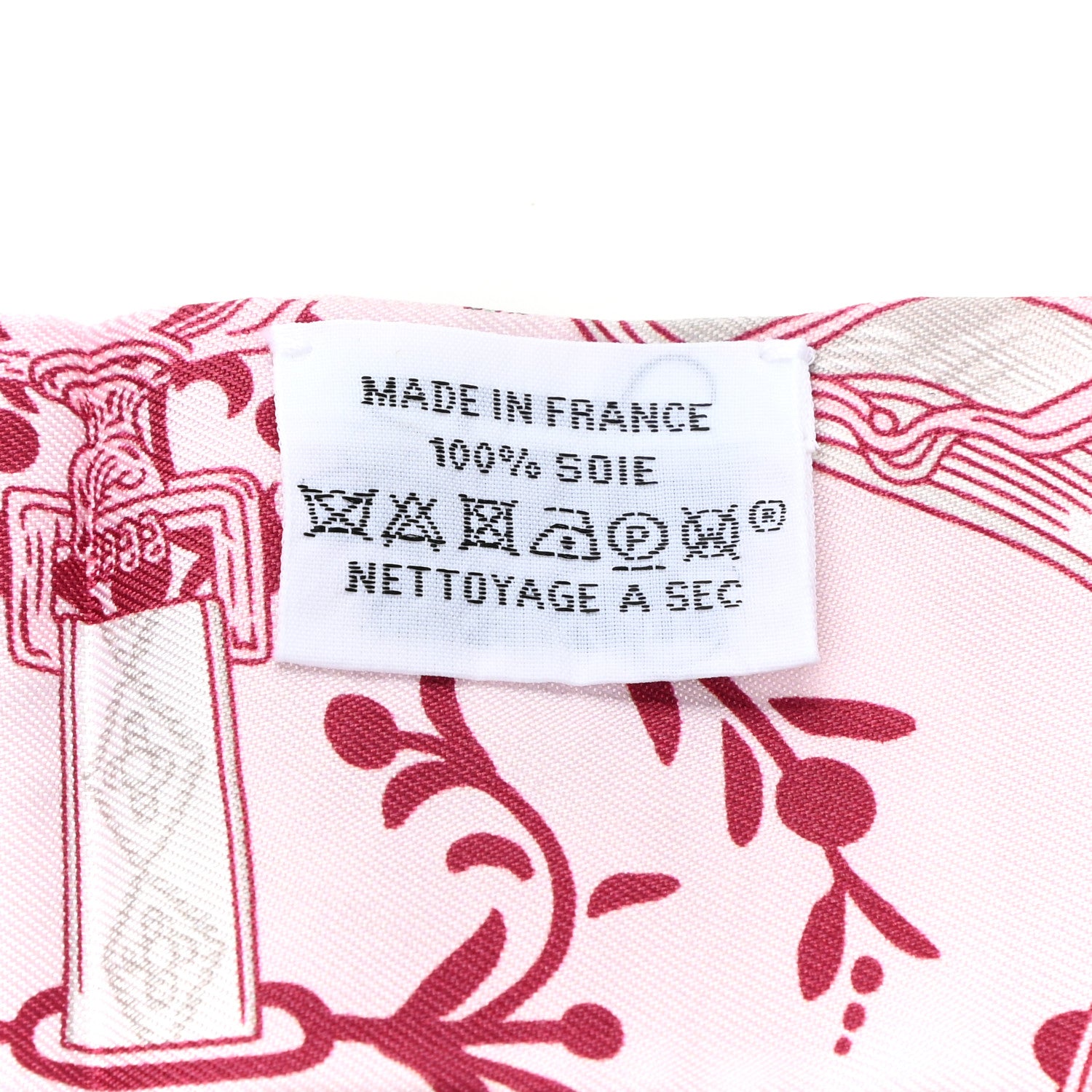 Hermes Silk Etriers Remix Twilly Rose Pale Bordeaux 4 of 4
