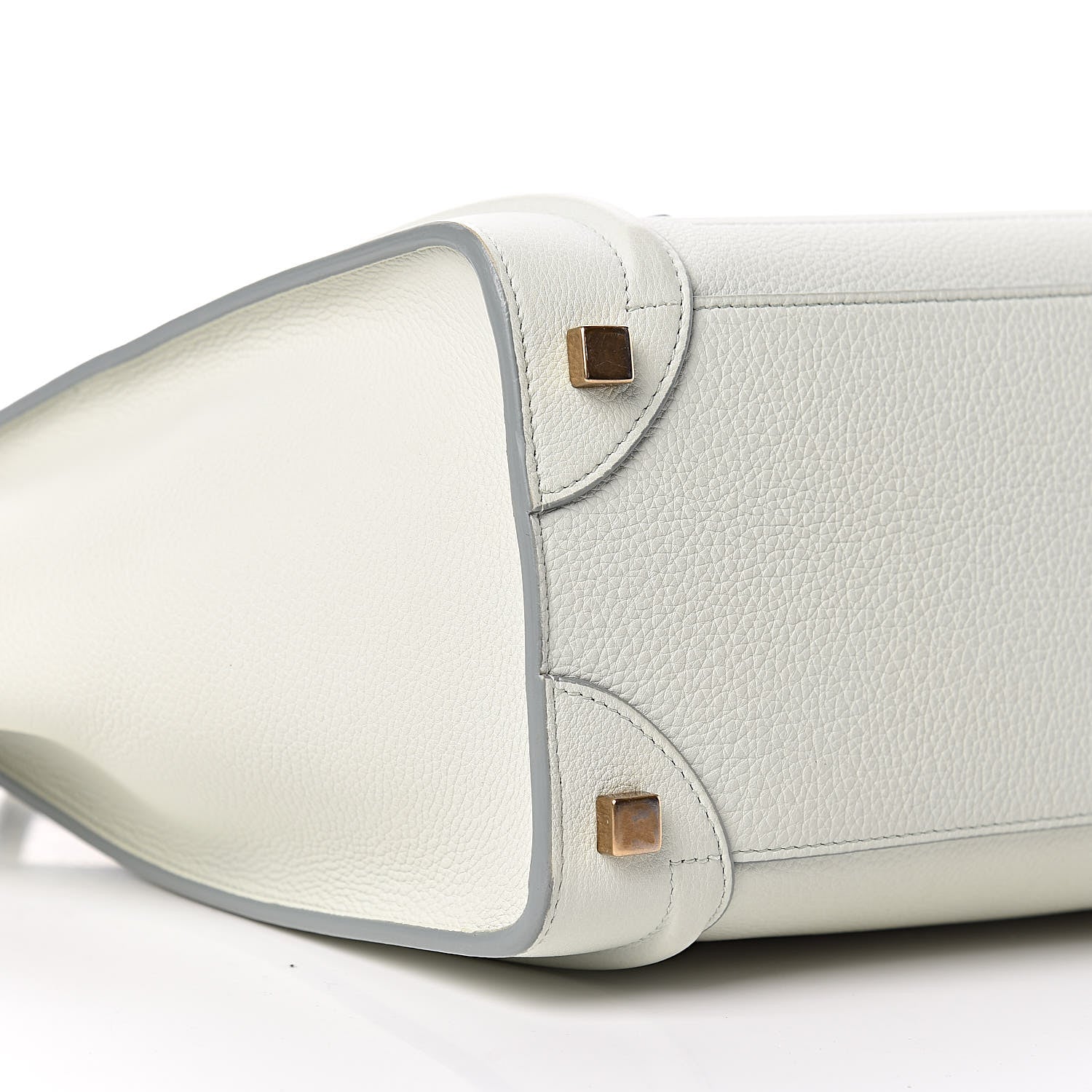 Celine Drummed Calfskin Micro Luggage Jade 9 of 10