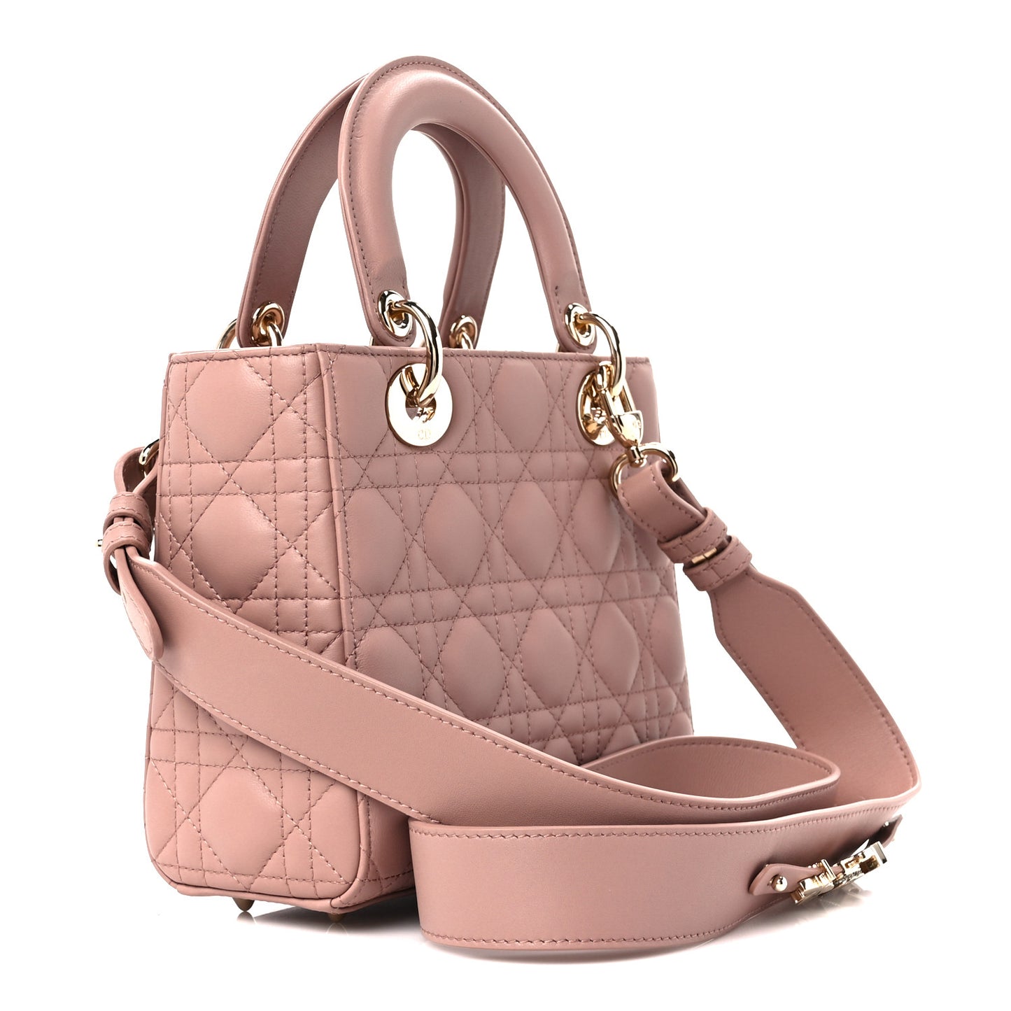 Lambskin Cannage Small My ABC Dior Lady Dior Blush