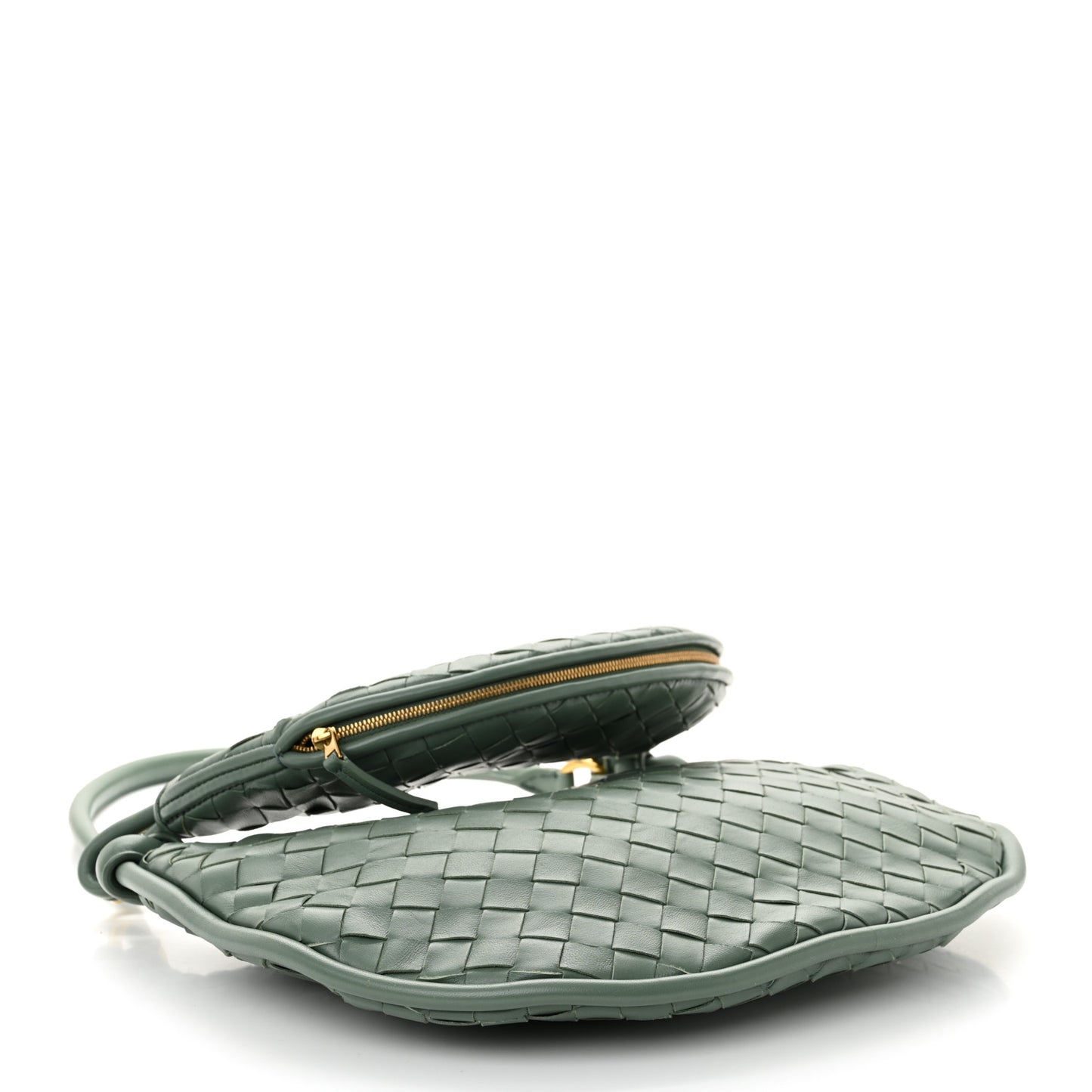 Nappa Intrecciato Medium Gemelli Aloe