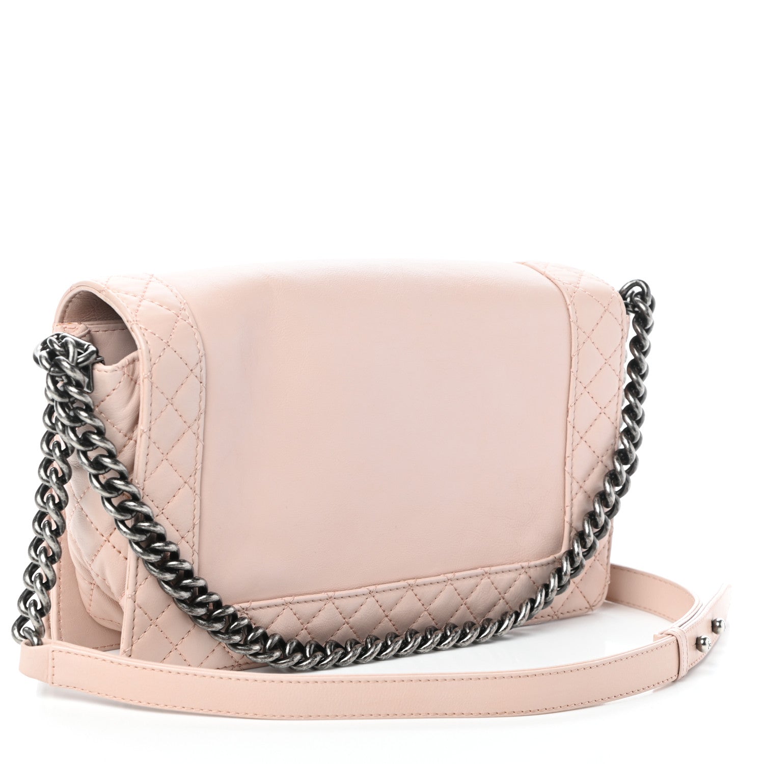 Chanel Calfskin New Medium Boy Reverso Flap Light Pink 3 of 10