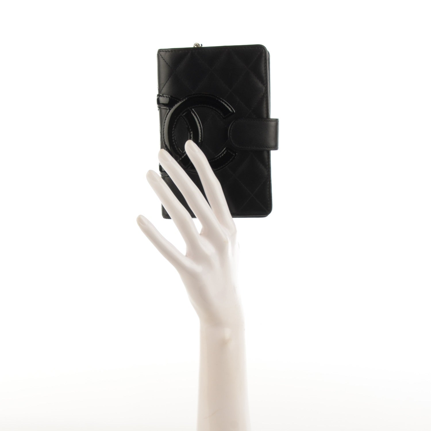 Chanel Calfskin Cambon Zipped Pocket Wallet Black 2 of 9