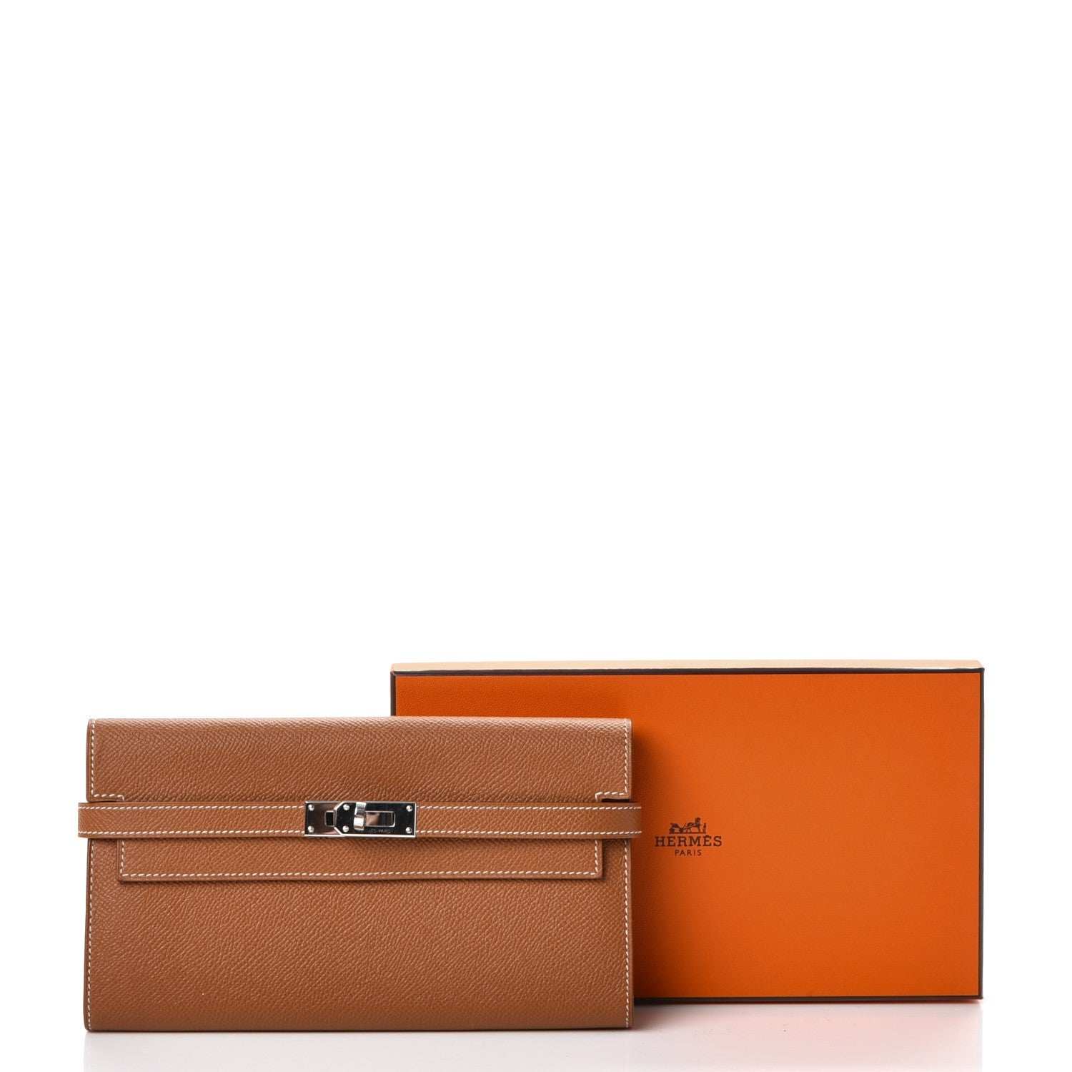 Hermes Epsom Kelly Longue Wallet Gold 8 of 8