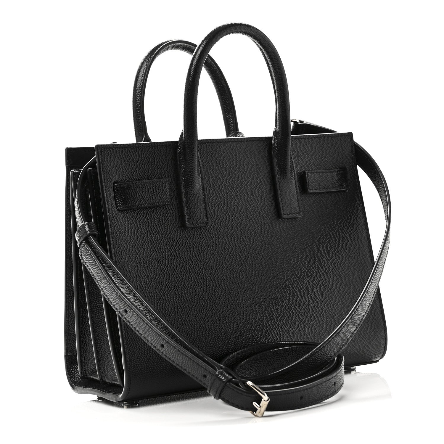 Saint Laurent Grain De Poudre Nano Sac De Jour Black 3 of 9