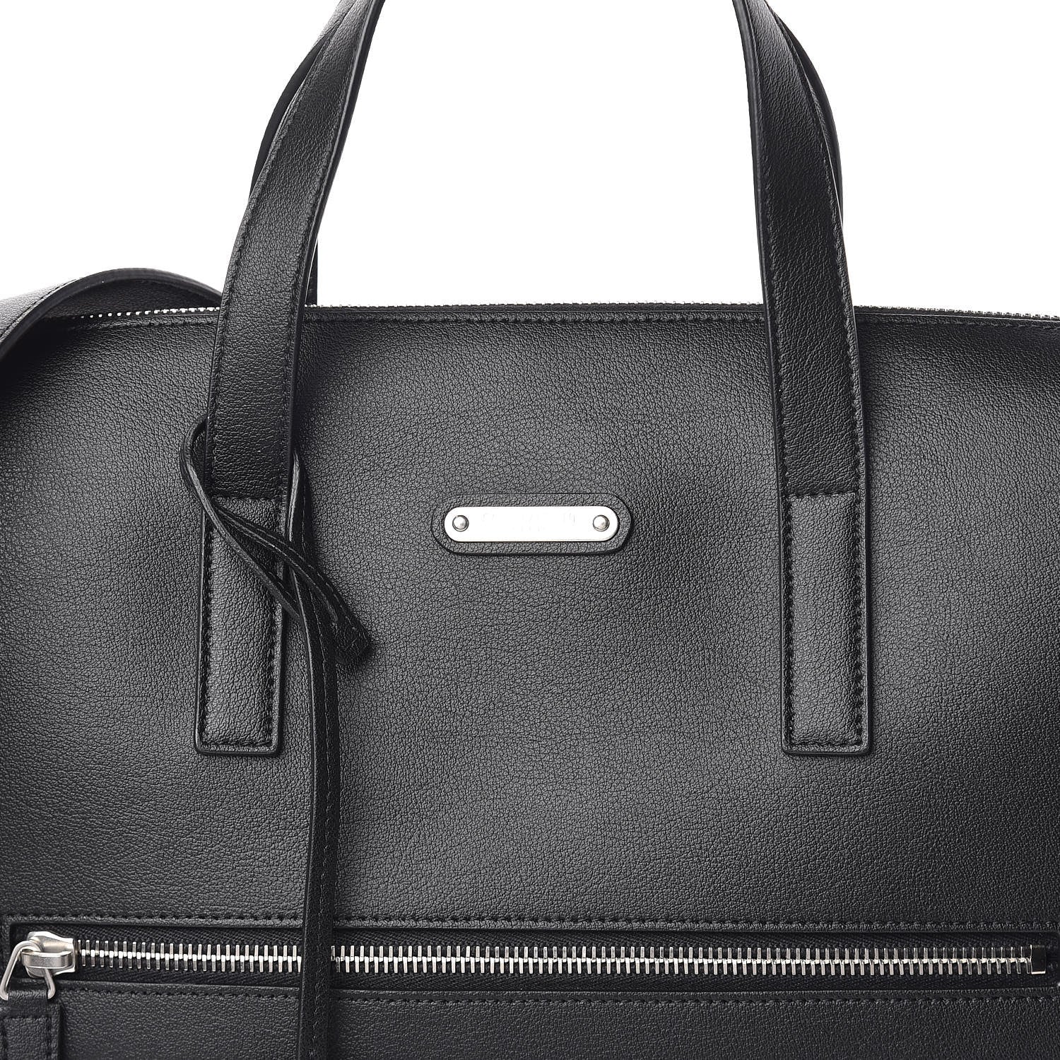 Saint Laurent Calfskin Bold Briefcase Black 8 of 10