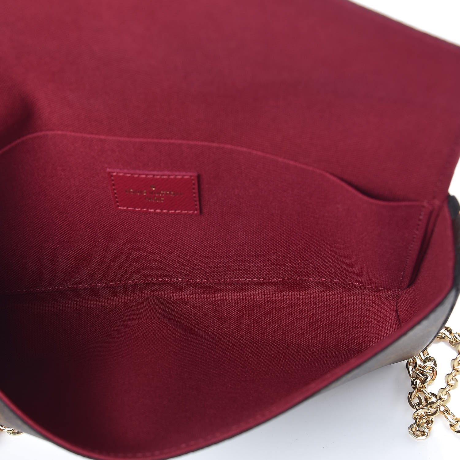 Louis Vuitton Monogram Pochette Felicie Chain Wallet Fuchsia 8 of 10