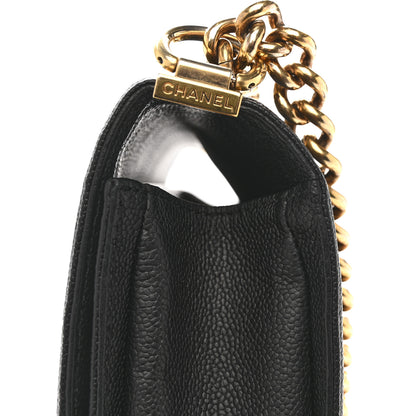 Chanel Caviar Quilted New Medium Boy Flap Black 11 of 13