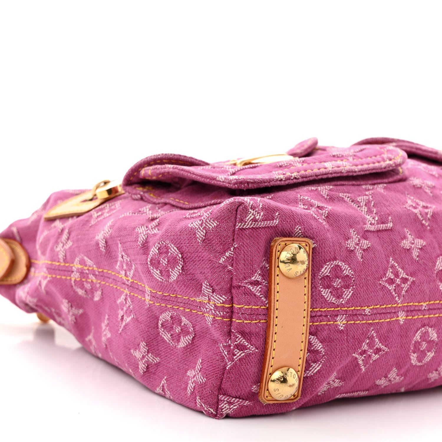 Louis Vuitton Denim Baggy PM Fuchsia 8 of 9