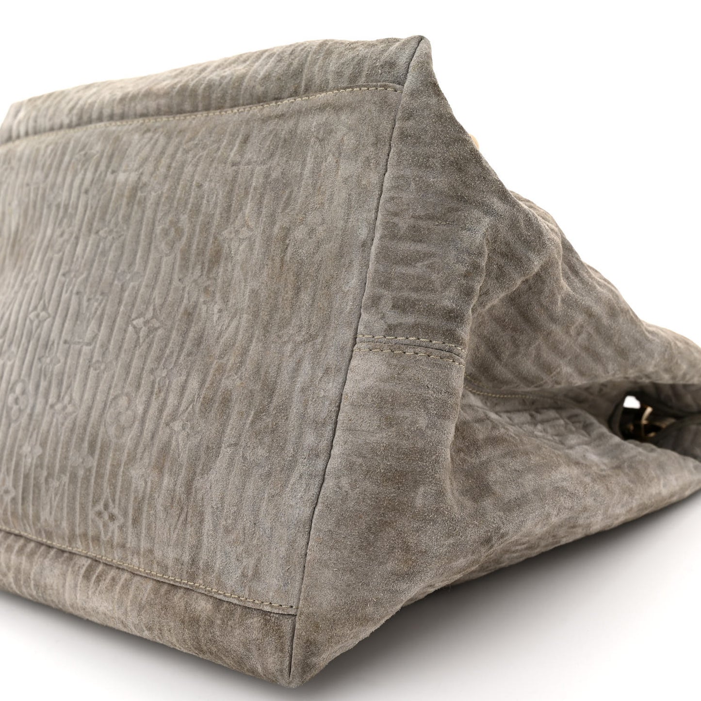 Suede Snakeskin Monogram Embossed Whisper GM Jade