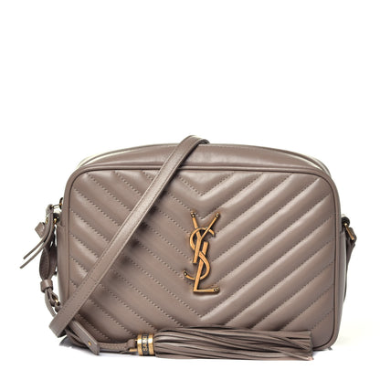 Saint Laurent Calfskin Matelasse Monogram Lou Camera Bag Dusty Grey 1 of 9