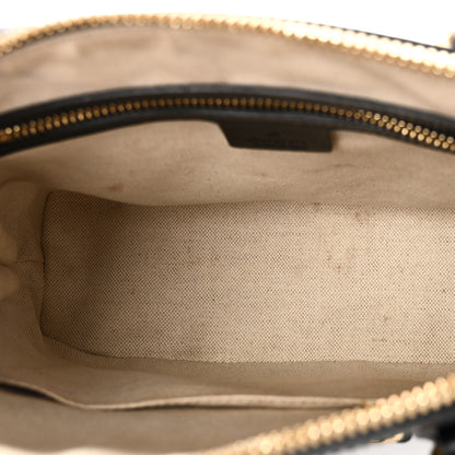 Gucci Boarded Plutone Calfskin Small Horsebit 1955 Top Handle Bag Black 5 of 12