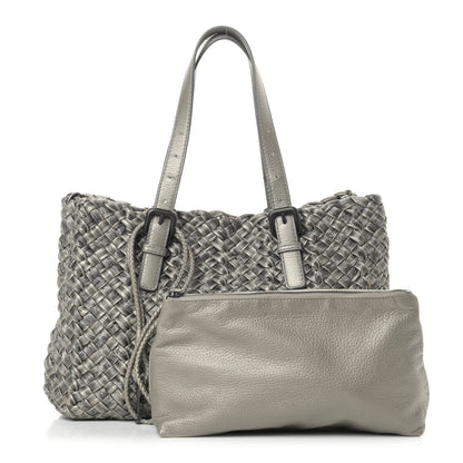 Bottega Veneta Metallic Intrecciato Tote Silver 1 of 10