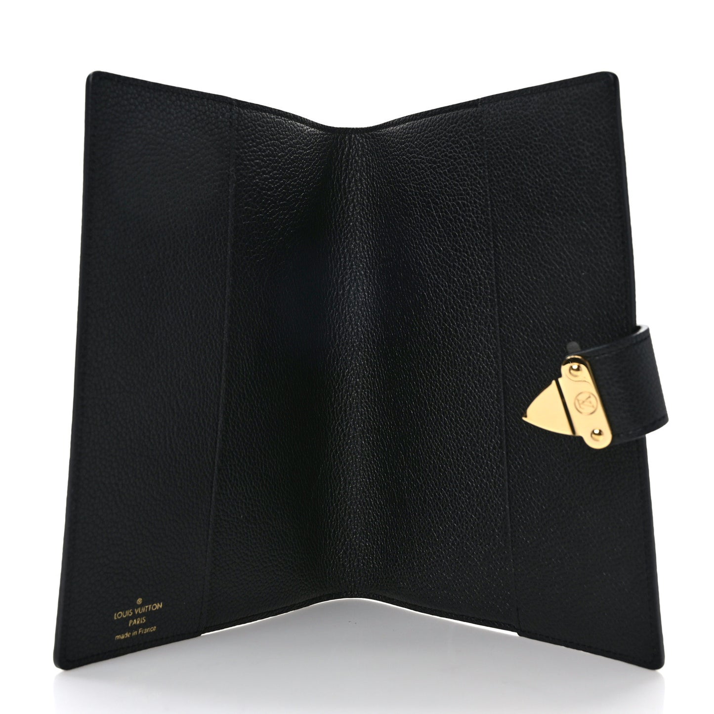 LOUIS VUITTON Empreinte Monogram Giant Paul Notebook Cover MM Black Beige