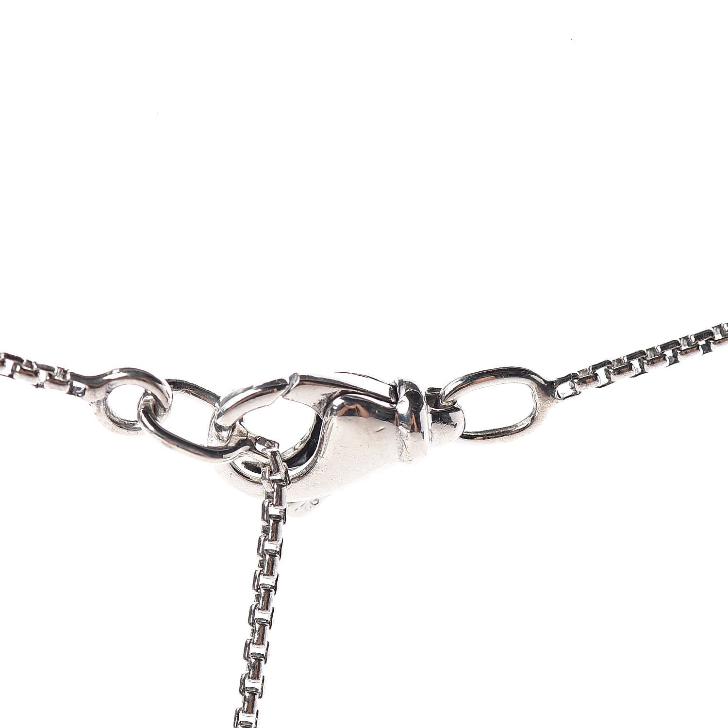 David Yurman Sterling Silver Diamond Mobile Circle Pendant Necklace 4 of 5