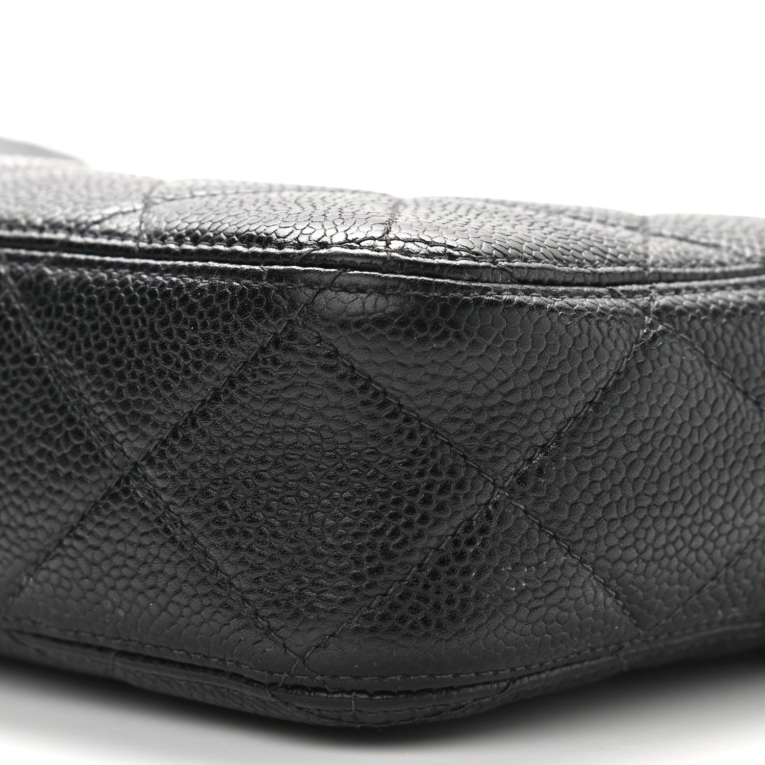 Chanel Caviar Quilted CC Camera Shoulder Bag Black 10 of 15
