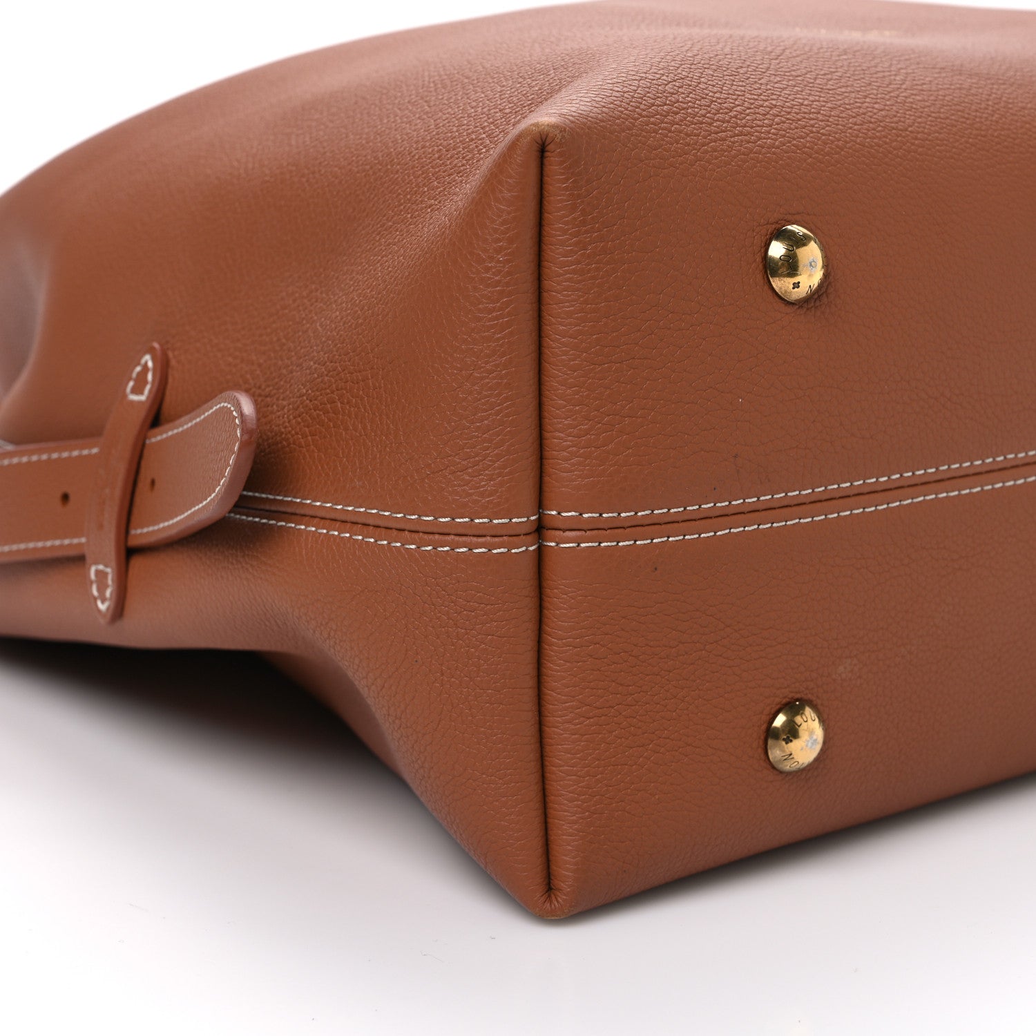 Louis Vuitton Grained Calfskin Low Key Hobo MM Cognac 8 of 10