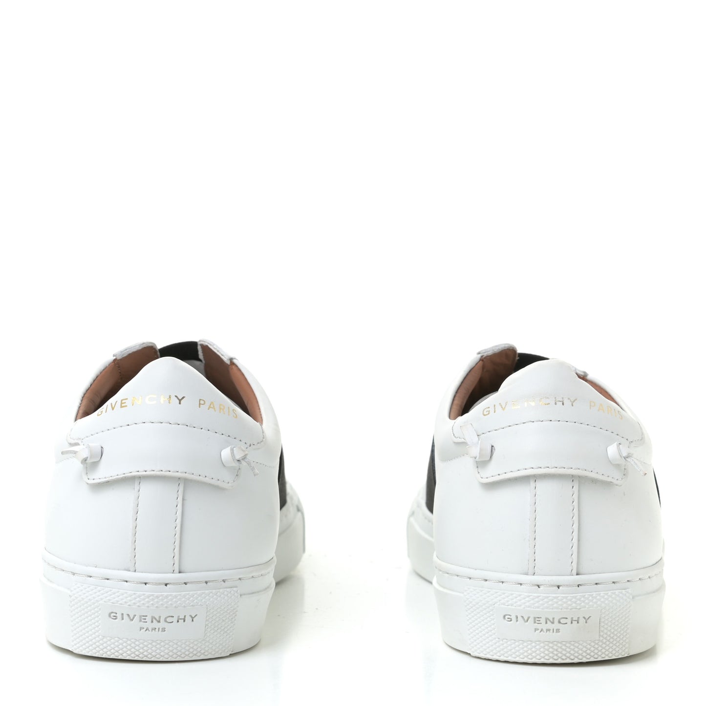 Calfskin Band Logo Womens Urban Street Sneakers 39.5 White Black