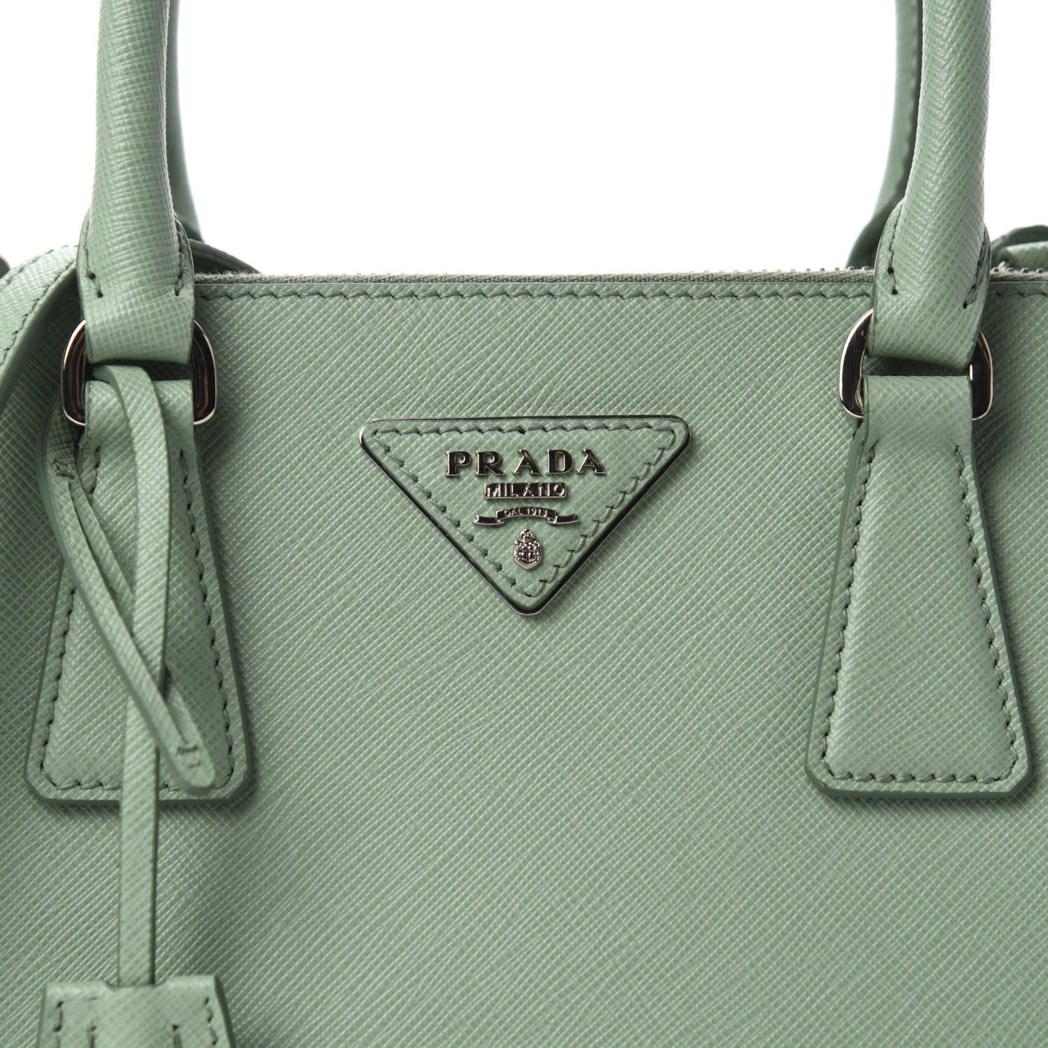 Prada Saffiano Lux Small Galleria Double Zip Tote Acquamarina 10 of 10