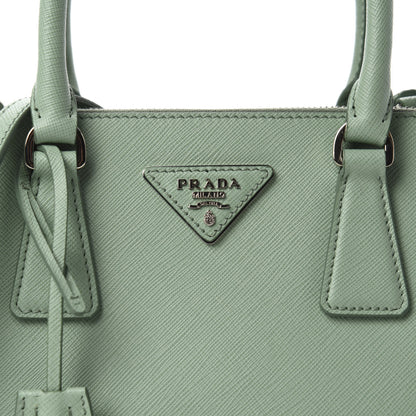 Prada Saffiano Lux Small Galleria Double Zip Tote Acquamarina 10 of 10