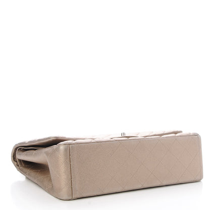 Chanel Metallic Lambskin Quilted Maxi Double Flap Light Gold 5 of 8