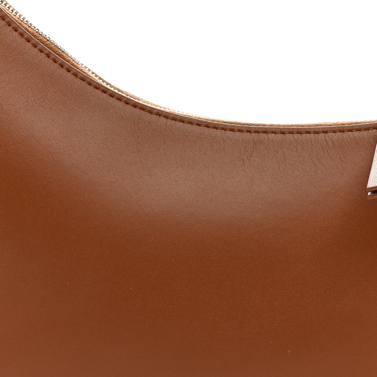 The Row Smooth Calfskin Half Moon Shoulder Bag Chestnut 8 of 11