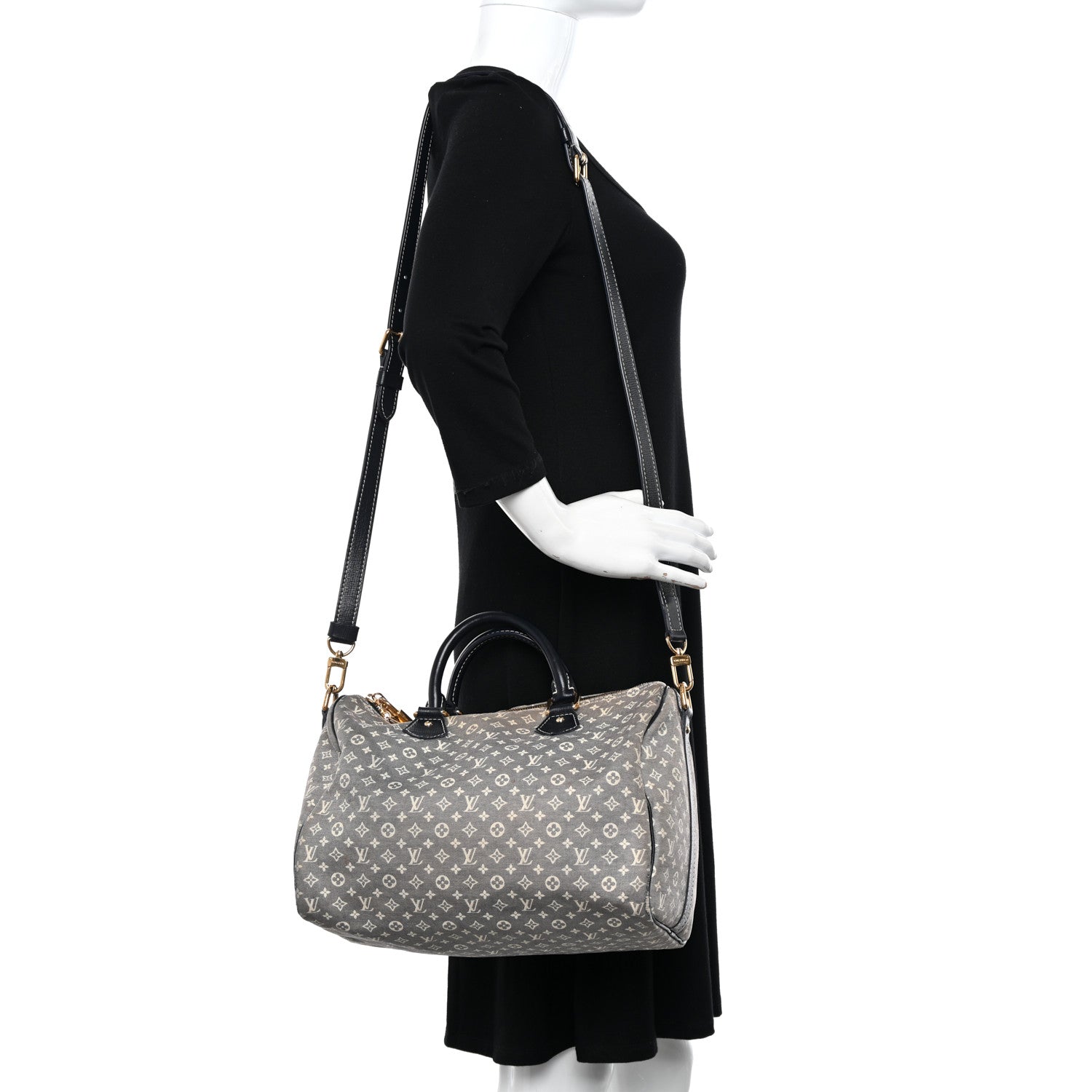 Louis Vuitton Monogram Idylle Speedy Bandouliere 30 Encre 3 of 10