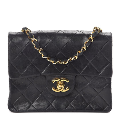 Chanel Lambskin Quilted Mini Square Flap Black 1 of 13