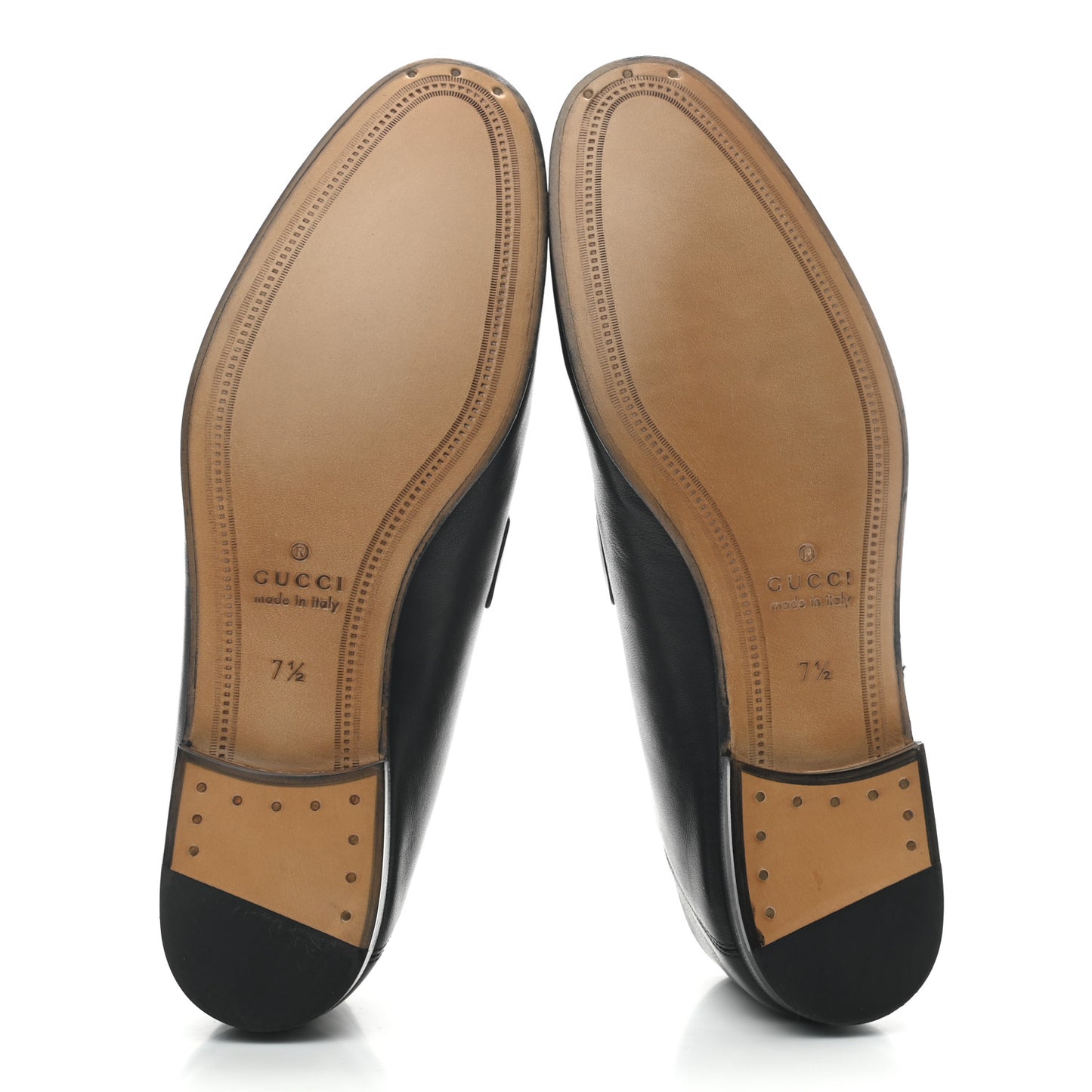 Lambskin Web Mens Horsebit Loafers 7.5 Black