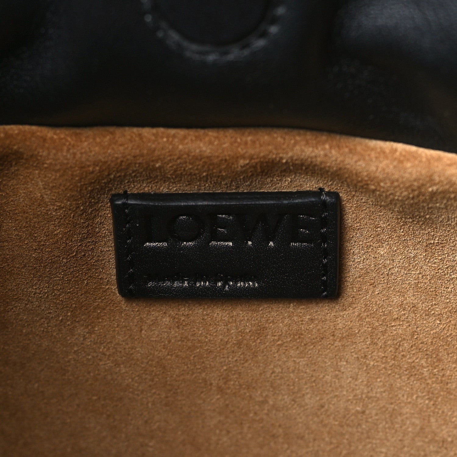 Loewe Calfskin Mini Flamenco Knot Clutch Black 6 of 10