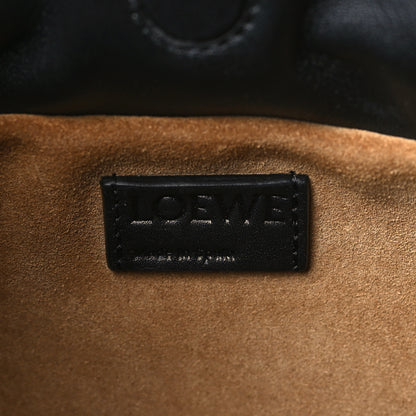 Loewe Calfskin Mini Flamenco Knot Clutch Black 6 of 10