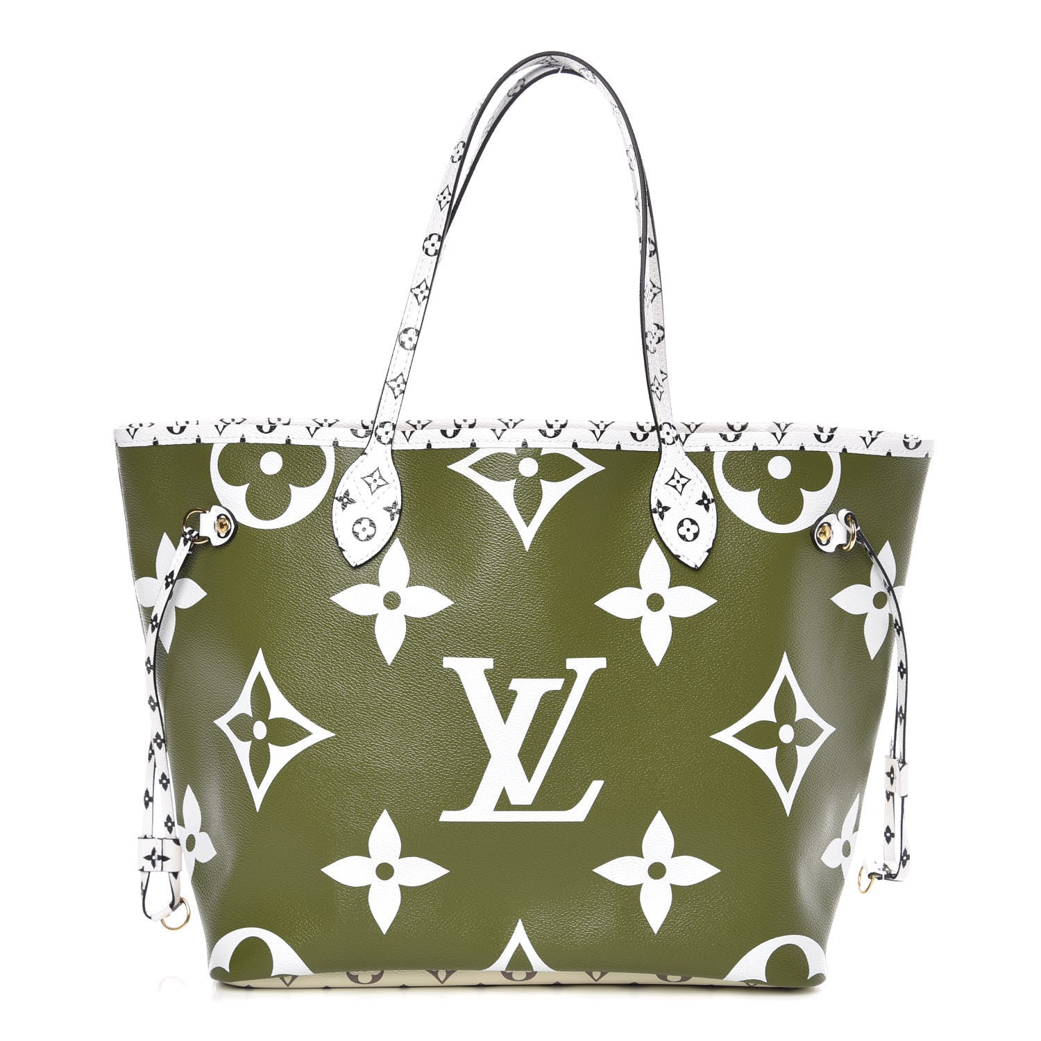 Louis Vuitton Monogram Giant Neverfull MM Kaki 3 of 9