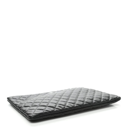 Chanel Caviar Quilted Large Cosmetic Case Black 4 of 7