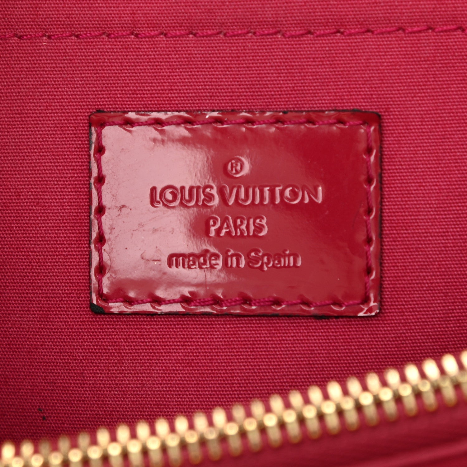 Louis Vuitton Vernis Montaigne BB Magenta 6 of 15