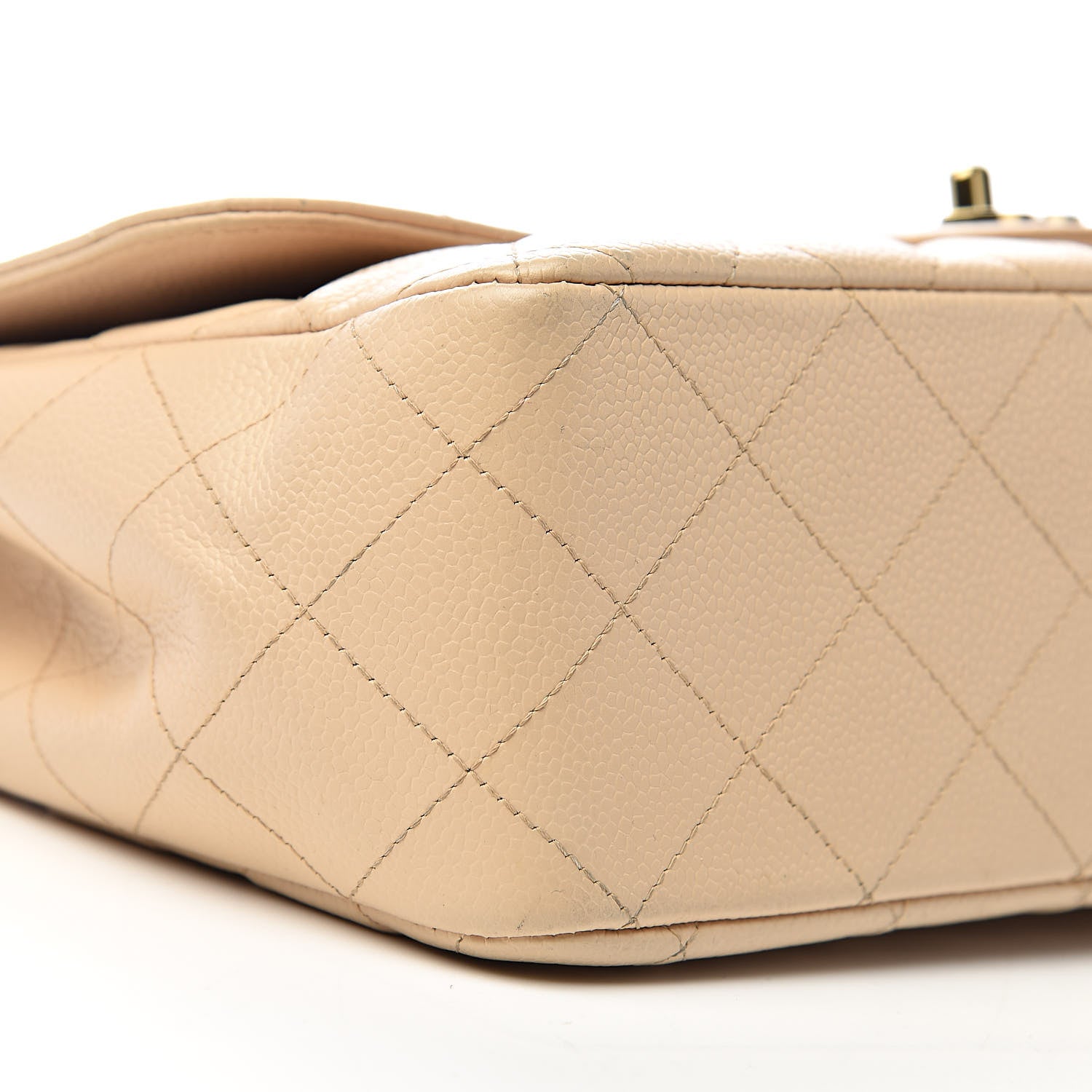 Chanel Caviar Quilted Jumbo Single Flap Beige Clair 13 of 15