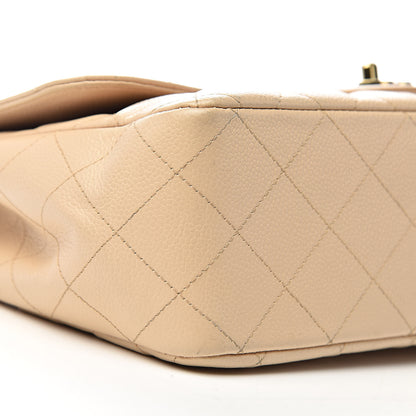 Chanel Caviar Quilted Jumbo Single Flap Beige Clair 13 of 15