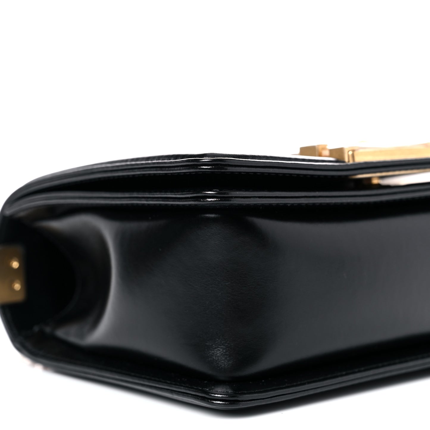 Calfskin Mini Boy Flap Black
