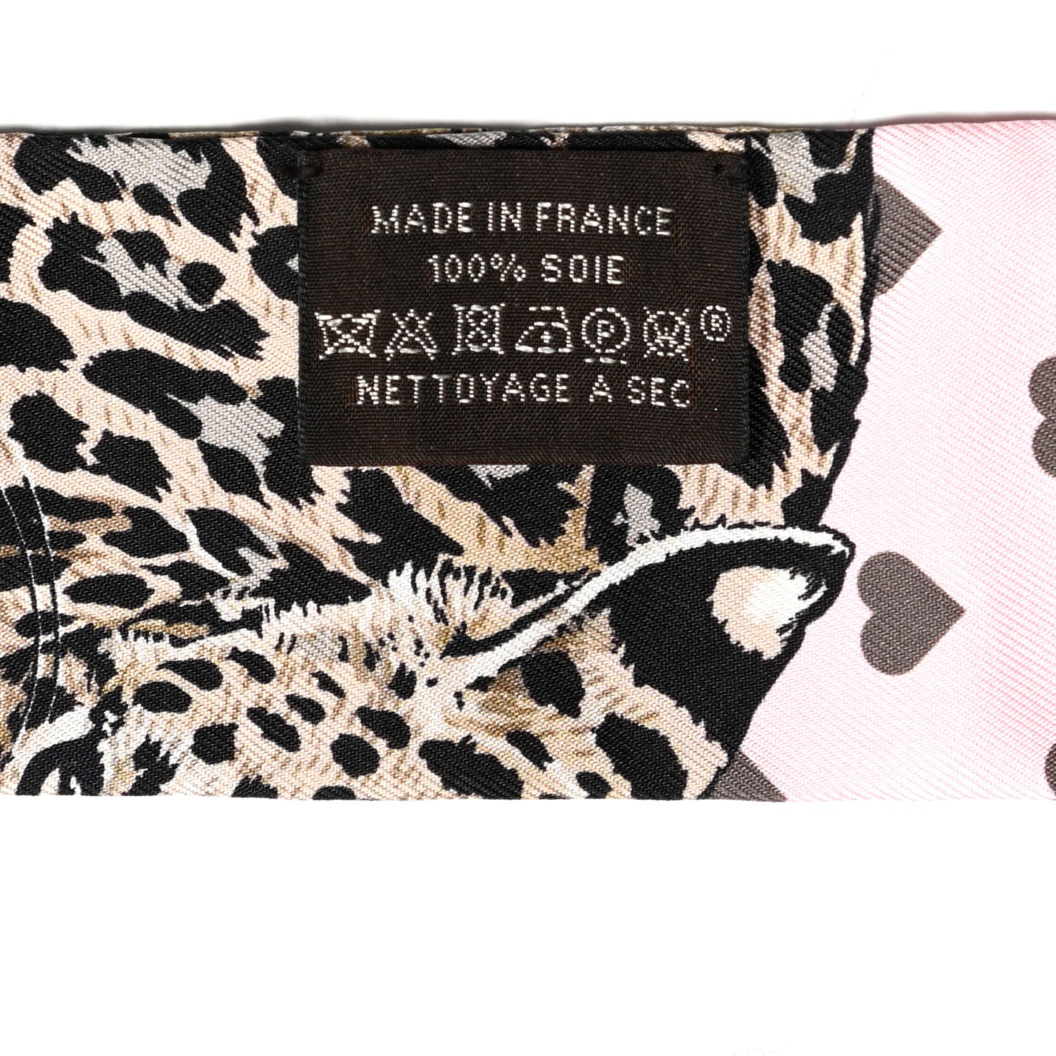 Hermes Silk Jungle Love Love Twilly Rose Pale Etoupe 7 of 8