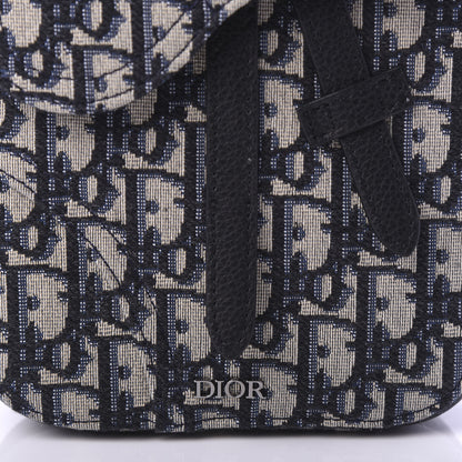 Christian Dior Oblique Saddle Pouch Blue 10 of 10