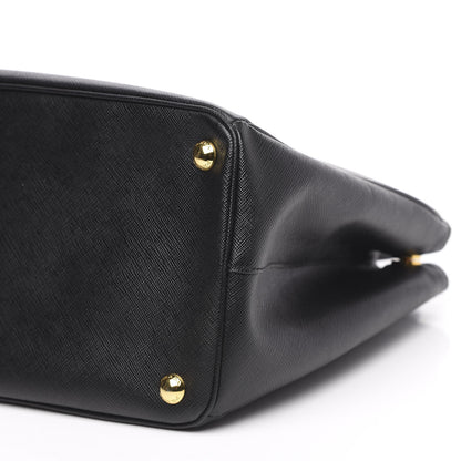 Prada Saffiano Medium Galleria Double Zip Tote Black 9 of 9