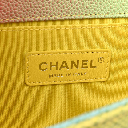 Chanel Caviar Quilted Medium Cuba Rainbow Boy Flap Multicolor 6 of 10